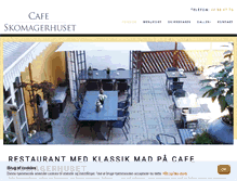 Tablet Screenshot of cafeskomagerhuset.dk
